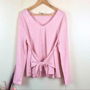 A New Day Bow Tie Front Long sleeve Pullover XXL